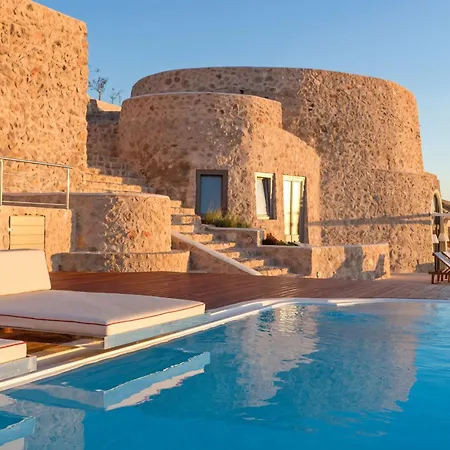 Elite Santorini 5 Bedroom Private Pool & Beautiful Sea Views 别墅 *