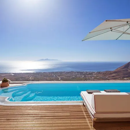 Elite Santorini 5 Bedroom Private Pool & Beautiful Sea Views 빌라 *