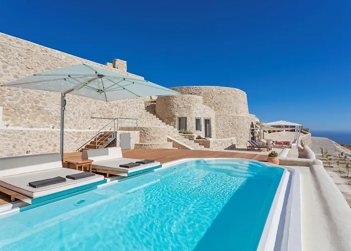 Elite Santorini 5 Bedroom Private Pool & Beautiful Sea Views
