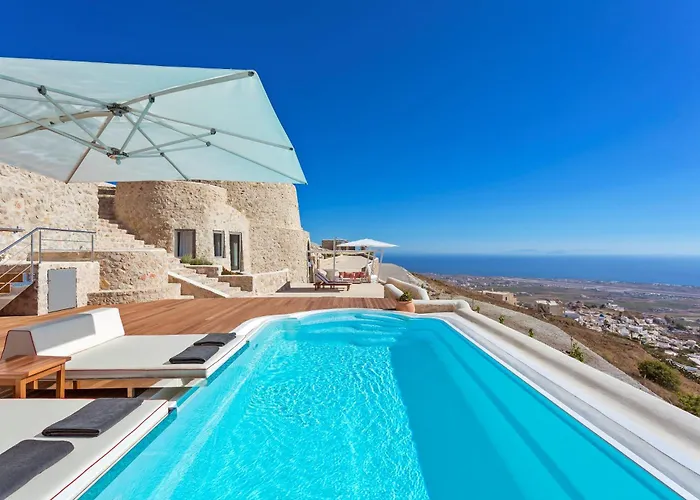 فيلة Elite Santorini 5 Bedroom Private Pool & Beautiful Sea Views Pýrgos
