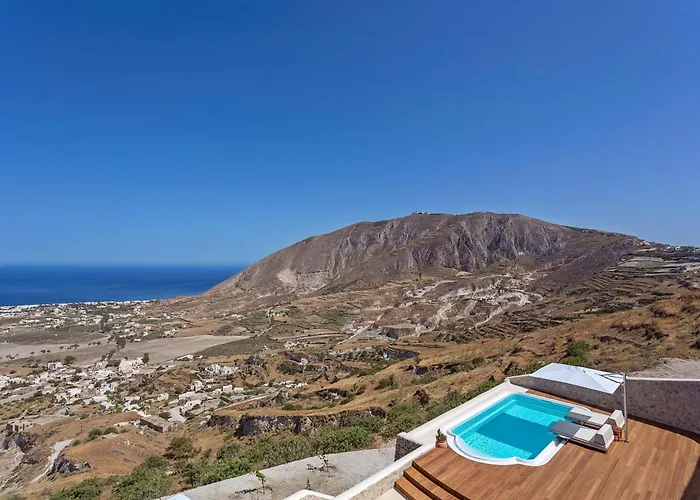 فيلة Elite Santorini 5 Bedroom Private Pool & Beautiful Sea Views Pýrgos