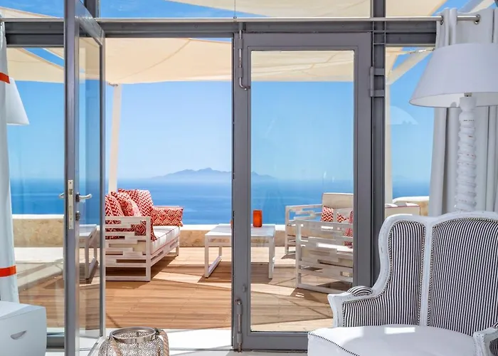 فيلة Elite Santorini 5 Bedroom Private Pool & Beautiful Sea Views